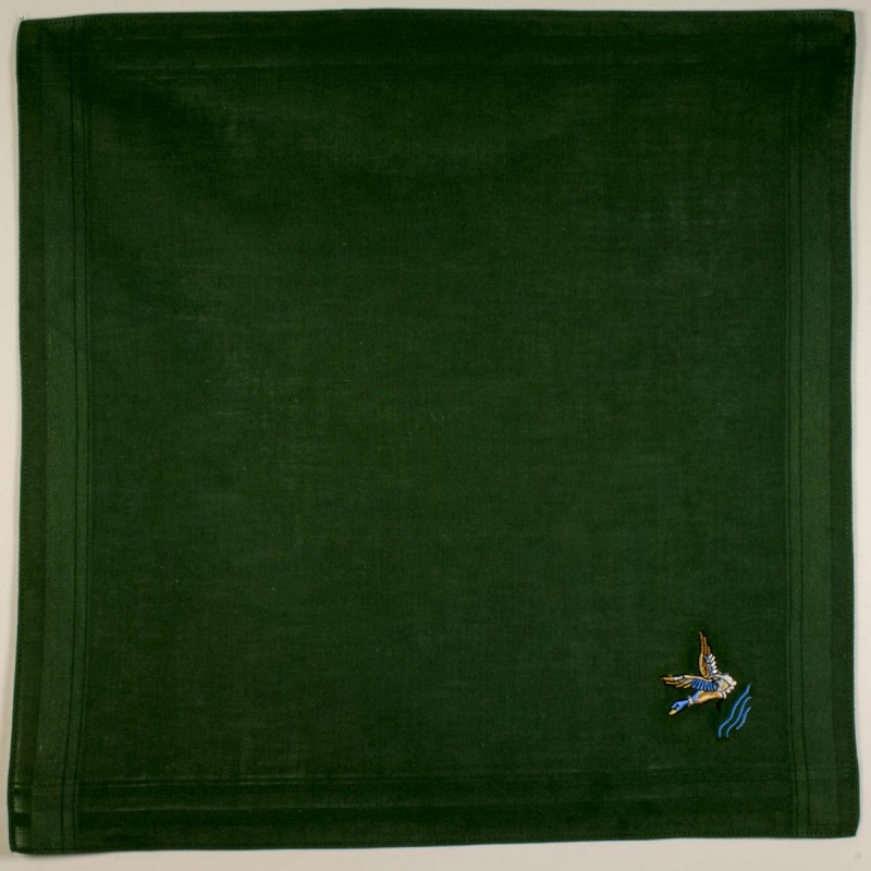 mouchoir-brode-sologne-homme-100%coton-41cm-aplat-1