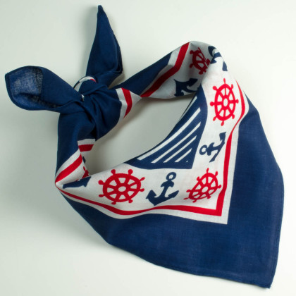 Bandana bleu "Santiano"