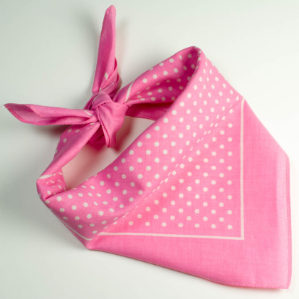 Bandana rose "Trévise"