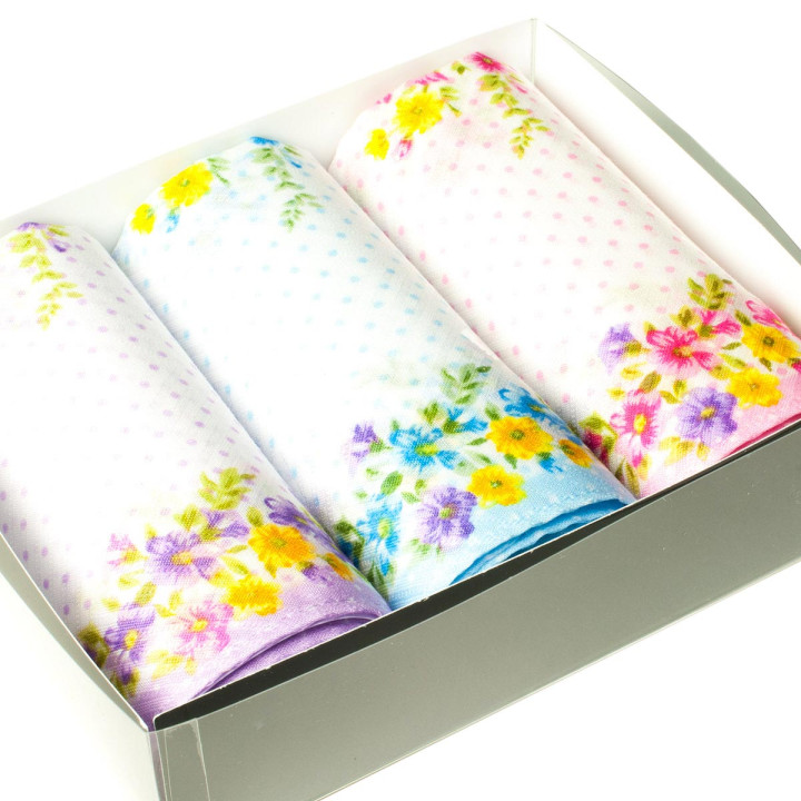 Mouchoirs "Passiflore" (x3)