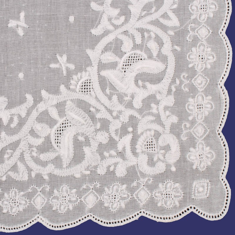 Mouchoir brodé "Euphrosyne" (x1)