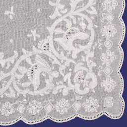 Mouchoir brodé "Euphrosyne" (x1)