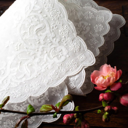 Mouchoir brodé "Euphrosyne" (x1)