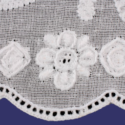 Mouchoir brodé main "Thalie" (x1)