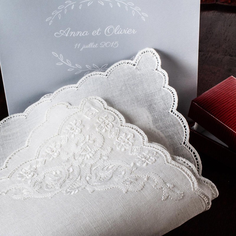 Mouchoir mariée Thalie Merrysquare : n°1 des mouchoirs en tissu