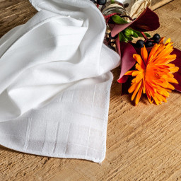 Mouchoirs blancs "Diamantina"