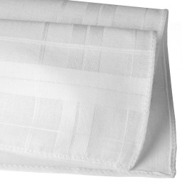 Mouchoirs blancs "Diamantina"