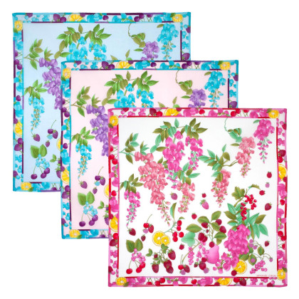 Mouchoirs "Glycine" (x3)