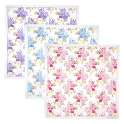 Mouchoirs à l'anglaise "Bloomsbury" (x3)