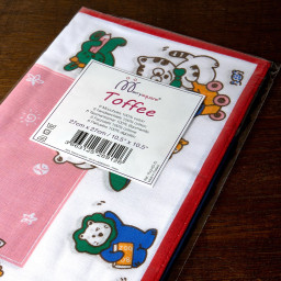 Mouchoirs ours et éléphants "Toffee" (x3) 