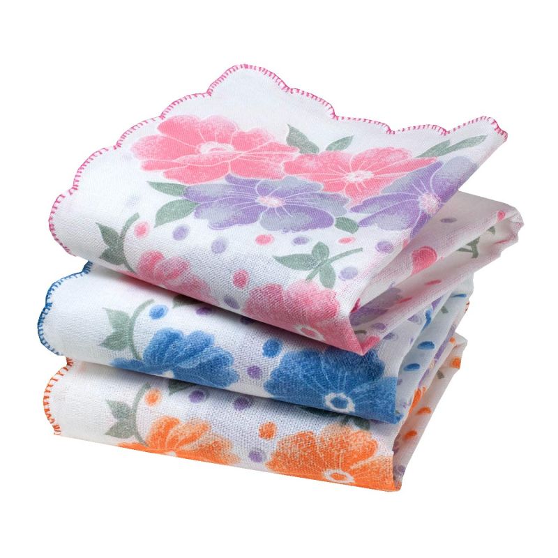 Mouchoirs brodés " Soléane" (x3)