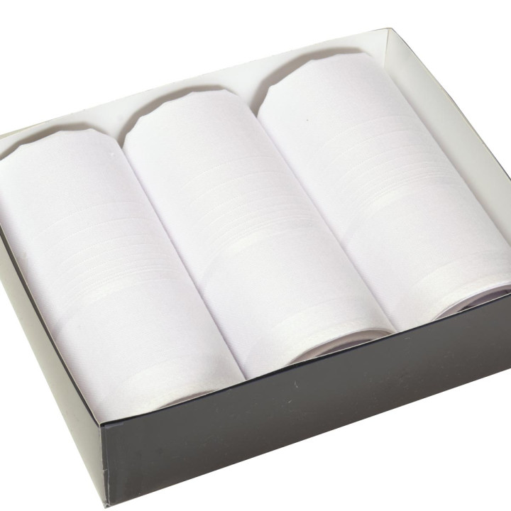 Très beaux mouchoirs féminins CELESTE (x3)