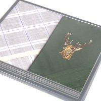 Mouchoirs trompe de chasse "Champchevrier" (x2)