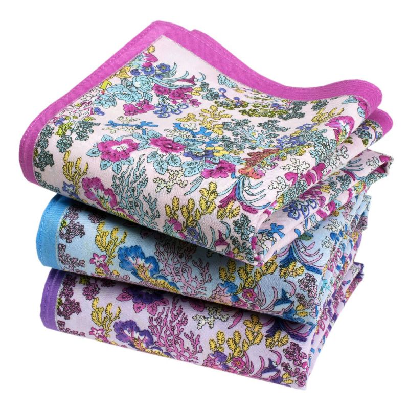 Jolis mouchoirs AMBROISIE (x3)