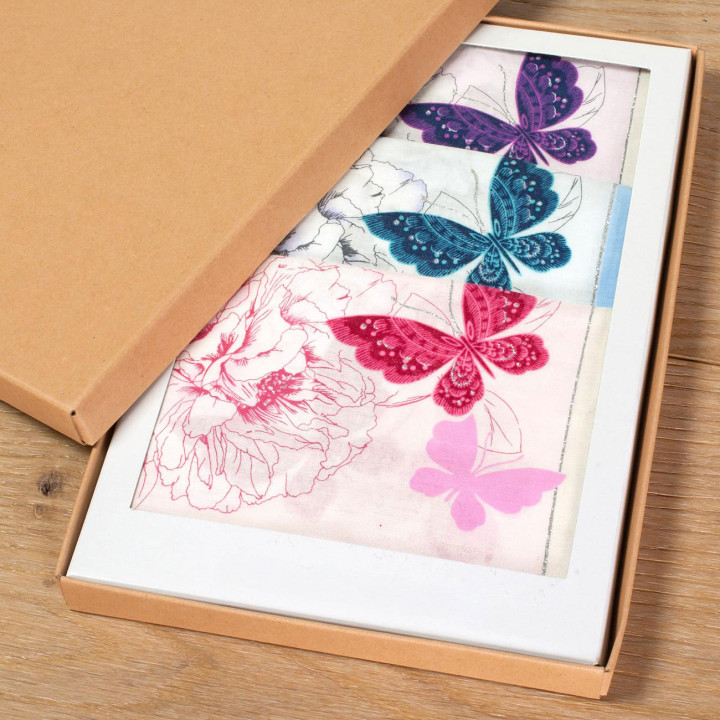 Mouchoirs BUTTERFLY (x3)