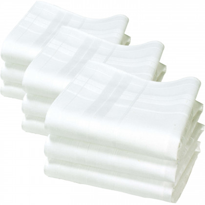 Mouchoirs coton Camille par pile de 9