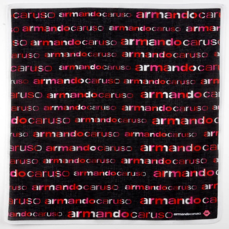 mouchoir femme 100% coton 45cm forever noir