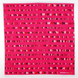 mouchoir femme 100% coton 45cm forever rouge