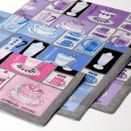 mouchoir femme 100% coton 45cm pause-café