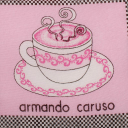 mouchoir femme 100% coton 45cm pause-café armando caruso