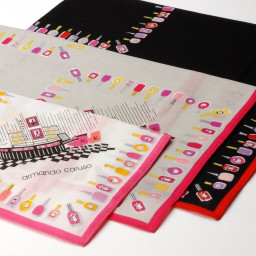 mouchoir femme 100% coton 45cm french