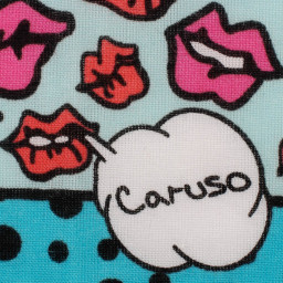 mouchoir kiss armando caruso femme 100% coton 45cm