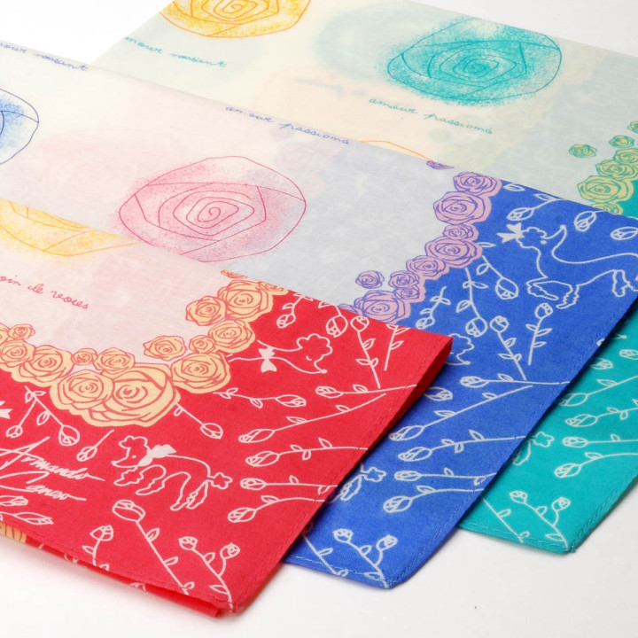 mouchoir amore femme 100% coton 45cm