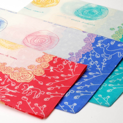 mouchoir amore femme 100% coton 45cm